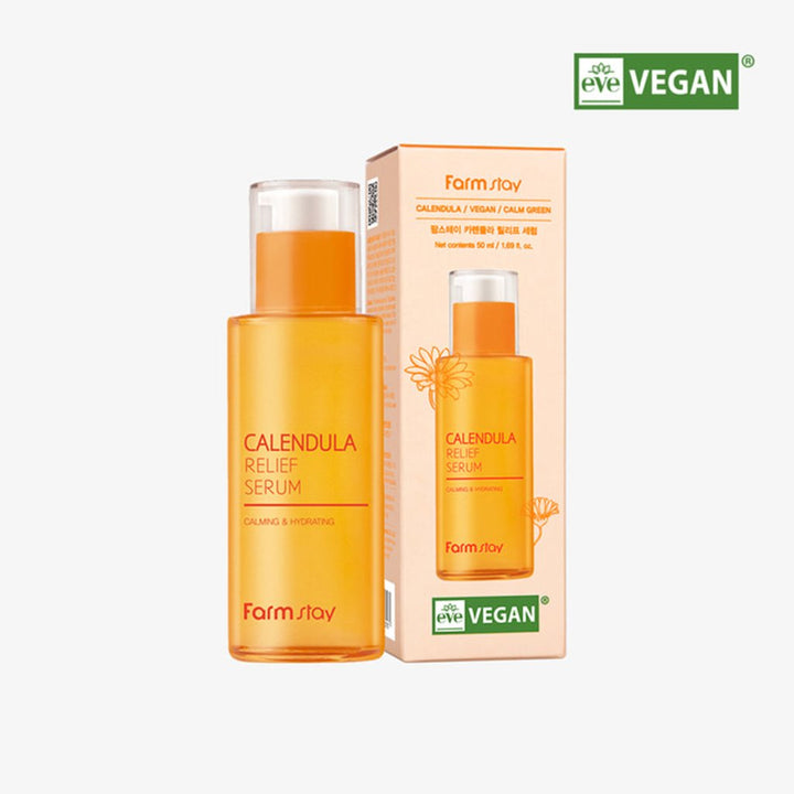 FarmStay Calendula Relief - Hassas Ciltlere için Yatıştırıcı ve Nemlendirici Vegan Serum 50 ml - Farmstay - Vionine