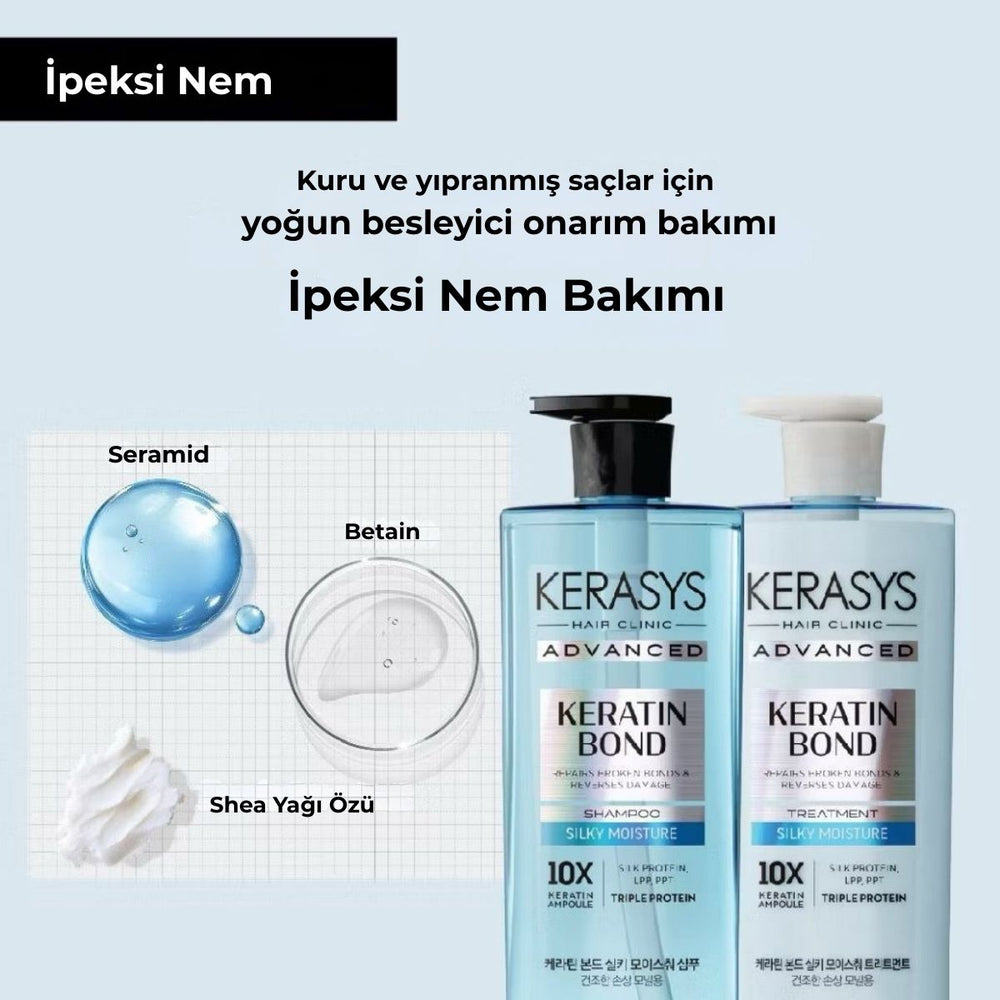 Kerasys Keratin Silky Moisture Shampoo - Seramid Bakım 600ml