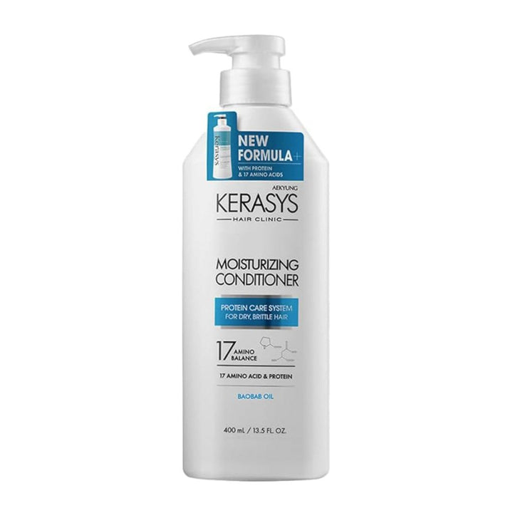 KERASYS Hair Clinic Moisturizing Conditioner / Kuru ve Yıpranmış Saçlar İçin Onarıcı ve Nemlendirici Saç Kremi 400ml - KERASYS - Vionine