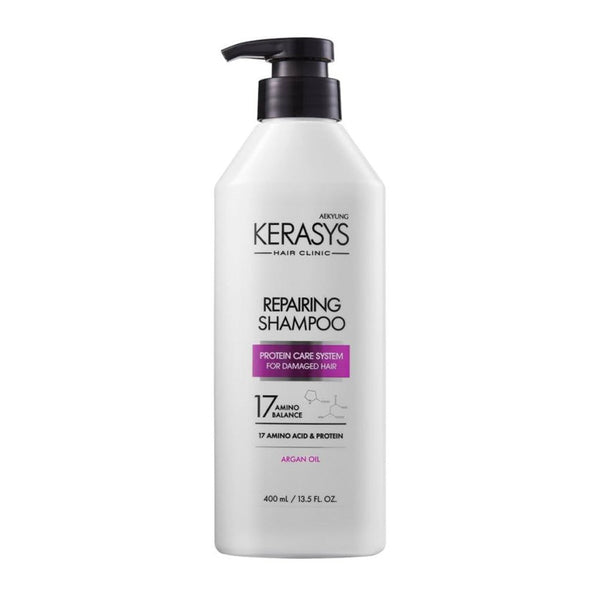 KERASYS Hair Clinic Repairing Shampoo / Keratin Destekli Onarıcı Şampuan 400ml - KERASYS - Vionine