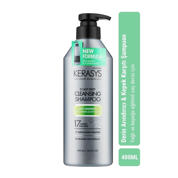 Kerasys Oily Scalp Deep Cleansing Shampoo – Arındırıcı Bakım Şampuan 400ml - KERASYS - Vionine