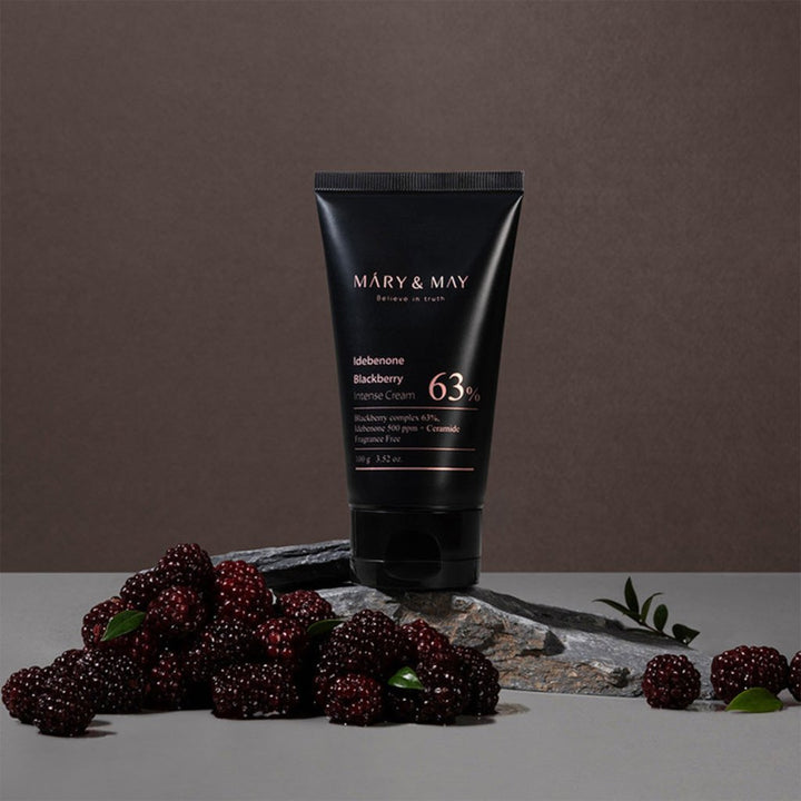 Mary&May Idebenone+Blackberry Intense Cream 100 g / İdebenon ve Böğürtlen İçeren Cilt Sıkılaştırıcı ve Kırışıklık Karşıtı Nemlendirici Krem 100 g - Mary & May - Vionine