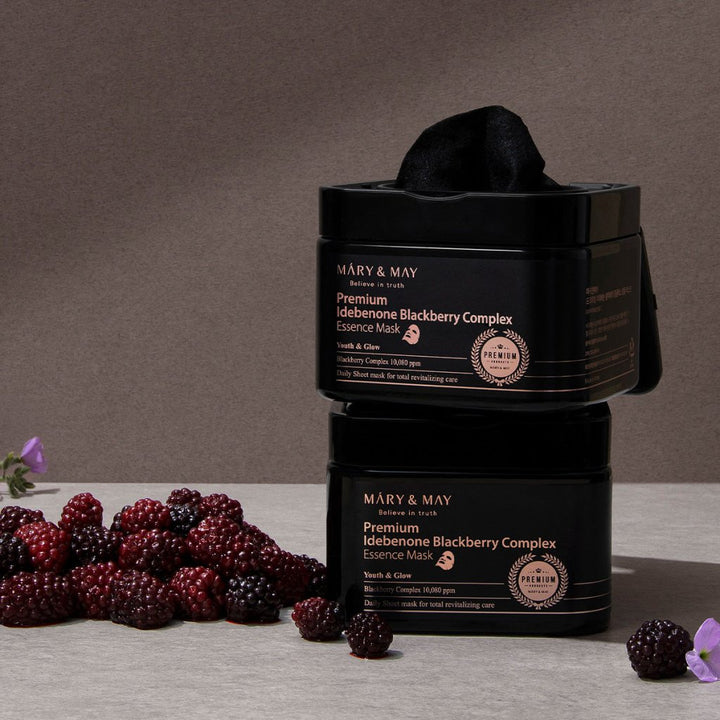 Mary&May Premium Idebenone Blackberry Complex Essence Aydınlatıcı Maske 250 g - Mary & May - Vionine