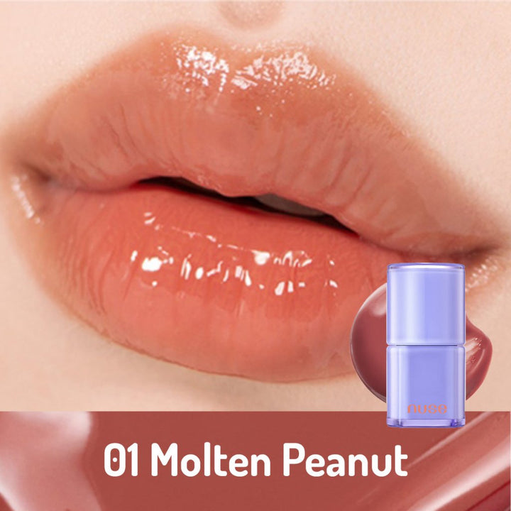 NUSE Care Liptual - 01 Molten Peanut/ Yoğun Nemlendirme Etkili Parlak Ruj - NUSE - Vionine