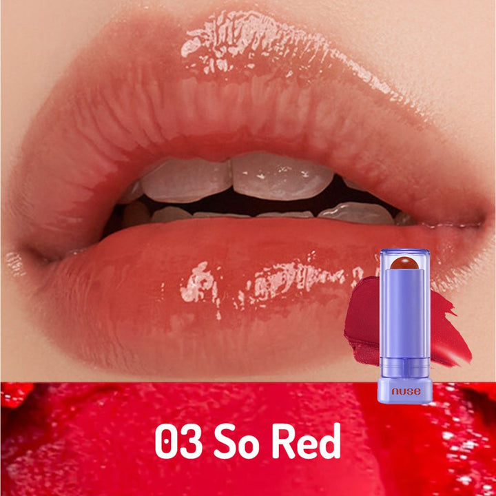 Nuse Color Care Lipbalm - 03 So Red /Yoğun Nemlendirme Etkili Uzun Süre Kalıcı Parlak Ruj - NUSE - Vionine