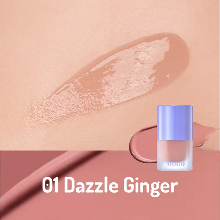 Nuse Liquid Care Cheek - 01 Dazzle Ginger / Vegan Uzun Süre Dayanıklı Likit Allık - NUSE - Vionine