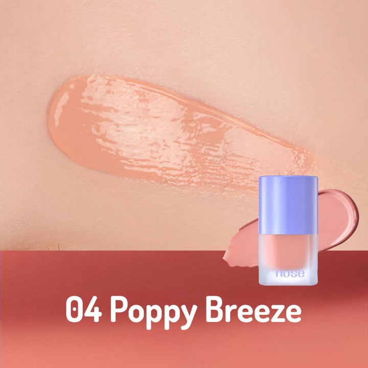 Nuse Liquid Care Cheek - 04 Poppy Breeze / Vegan Uzun Süre Dayanıklı Likit Allık - NUSE - Vionine