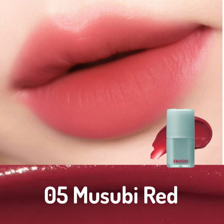 NUSE Mousse Liptual - 05 Musubi Red/ Yoğun Nemlendirme Etkili Köpük Ruj - NUSE - Vionine