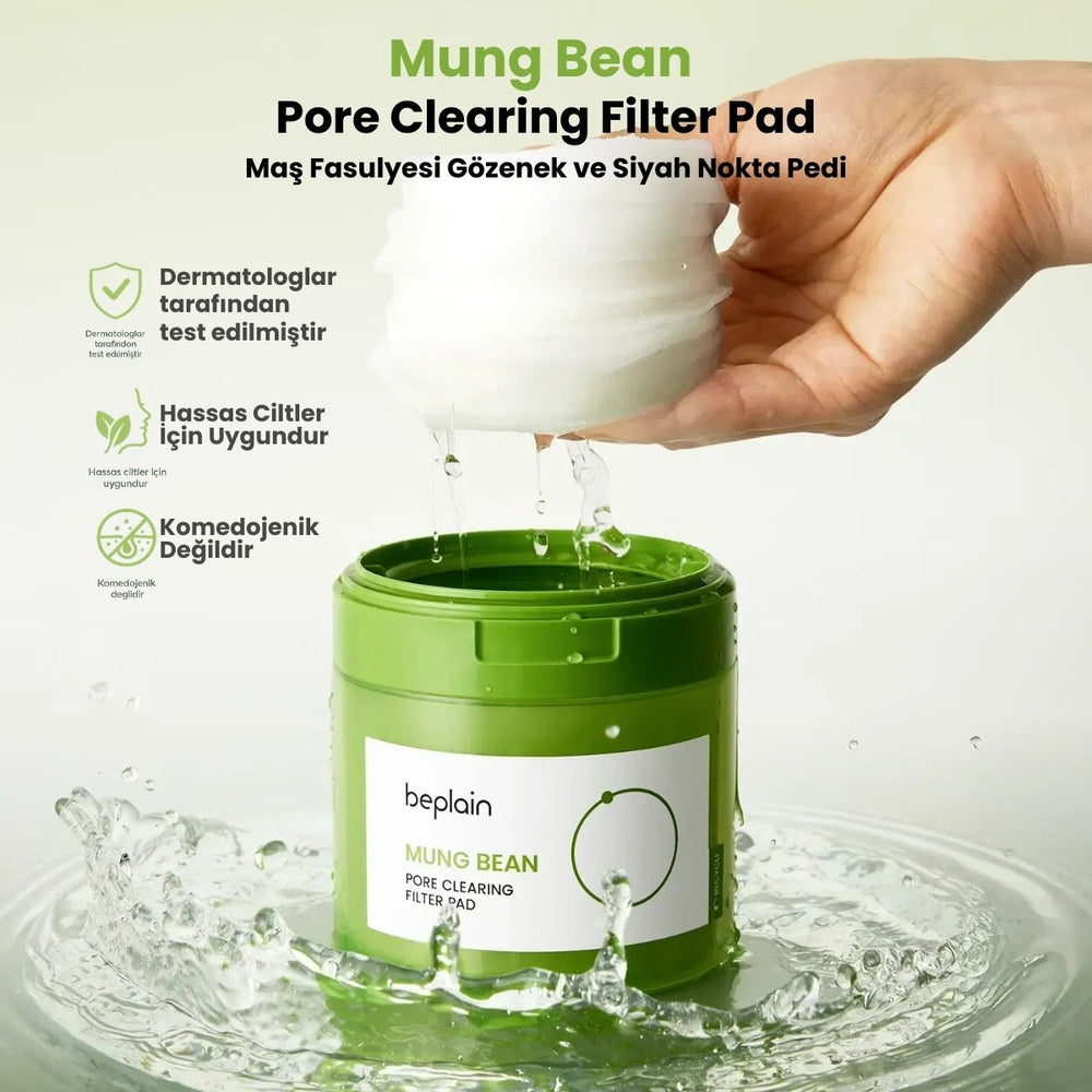 Beplain Mung Bean Filter Pad - Gözenek Pedi 70 Adet