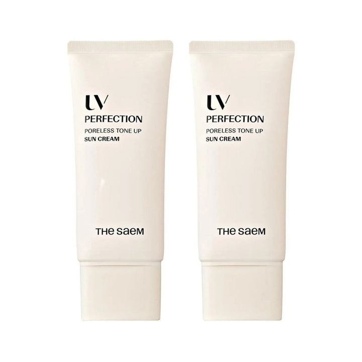 Poreless Tone Up Vegan Ton Eşitleme Güneş Kremi SPF50+ PA++++ (2 Adet ) - The Saem - Vionine