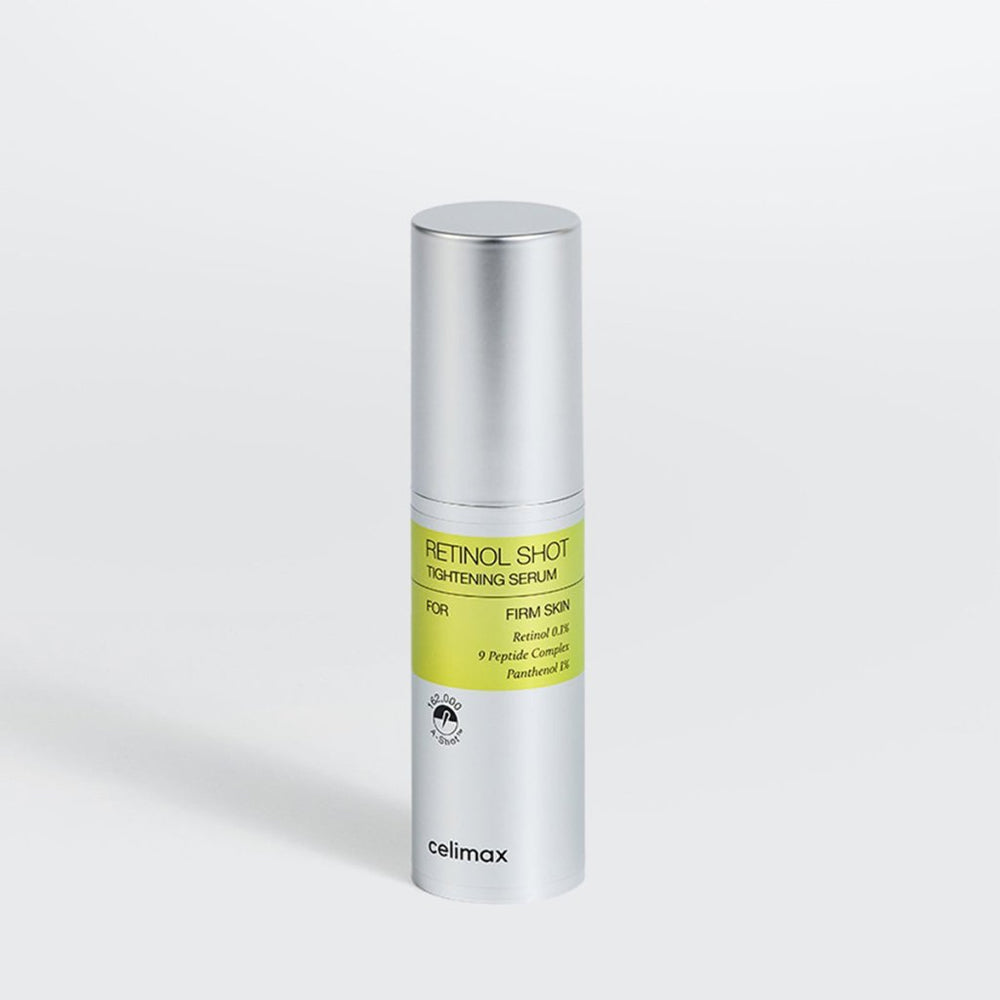Celimax Retinol Serum ambalaj ön yüz %0.1 Retinol 9 peptit kompleksi 30ml