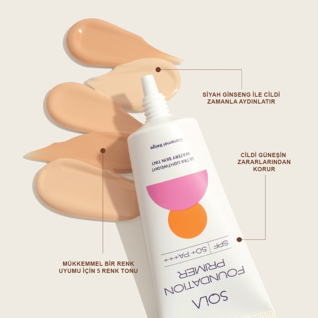 SOLA Foundation Primer İle SPF50+ Korumalı Kusursuz Makyaj Bazı
