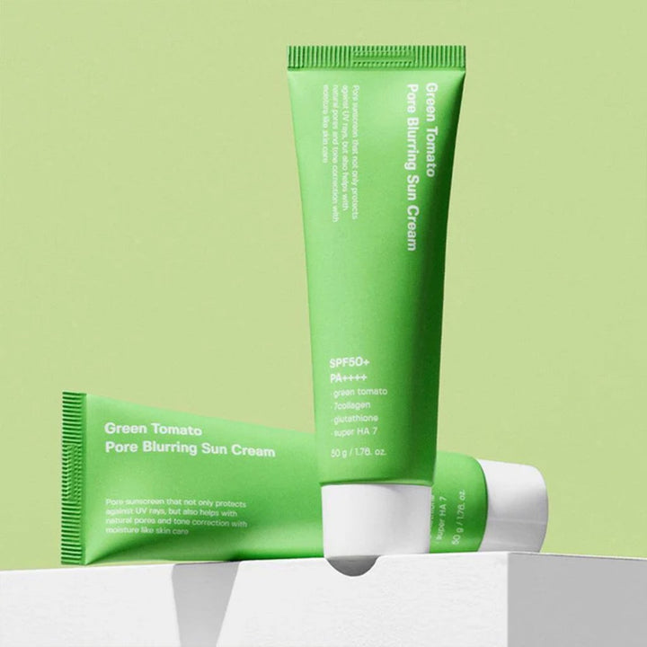 Sungboon Editor Green Tomato Pore Blurring Sun Cream SPF50+ PA++++ / Gözenek Sıkılaştırıcı ve Aydınlatıcı Güneş Koruyucu - SUNGBOON EDITOR - Vionine