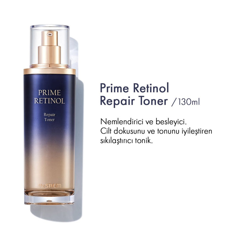 The Saem Prime Retinol 3'lü Set - Retinol & Bakuchiol Yaşlanma Karşıtı Bakım - The Saem - Vionine