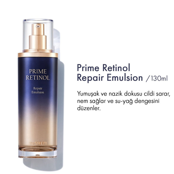 The Saem Prime Retinol 3'lü Set - Retinol & Bakuchiol Yaşlanma Karşıtı Bakım - The Saem - Vionine