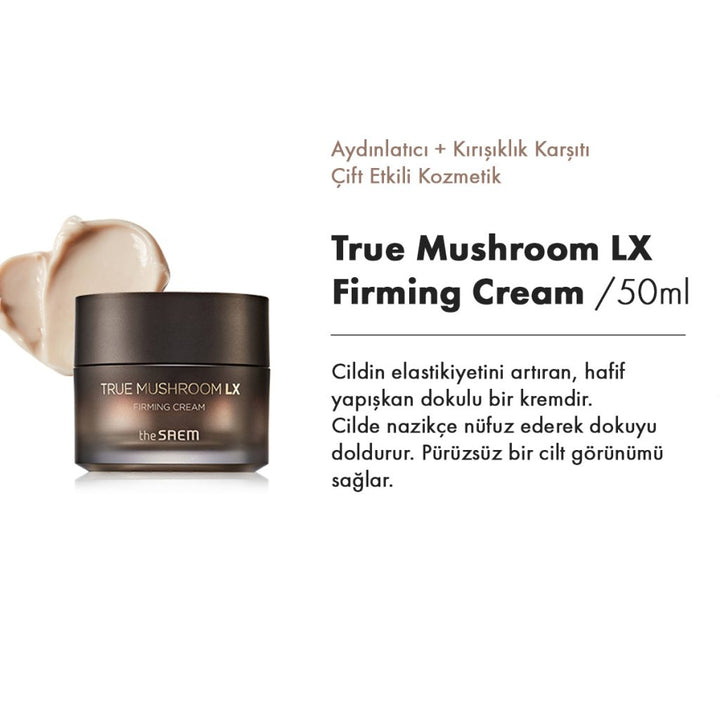 The Saem True Mushroom LX 3'lü Set / Aydınlatıcı & Kırışıklık Karşıtı - The Saem - Vionine