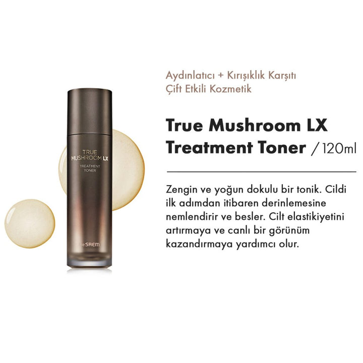 The Saem True Mushroom LX 3'lü Set / Aydınlatıcı & Kırışıklık Karşıtı - The Saem - Vionine