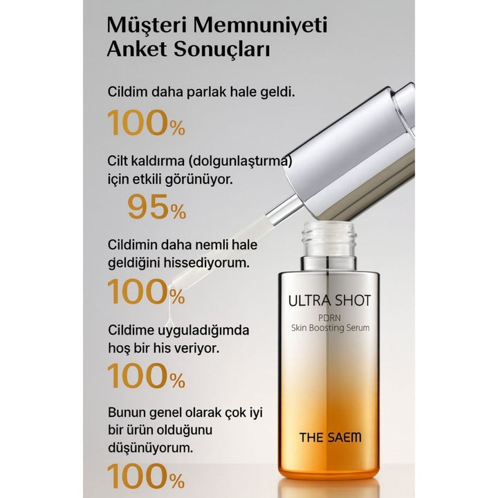 The Saem Ultra Shot PDRN Serum - Bakuchiol'lu Cilt Onarım & Aydınlatıcı Bakım - The Saem - Vionine