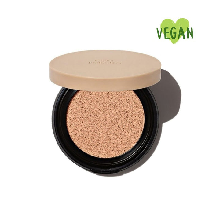 The Saem Vegan Cover Perfection Sebum Kontrolü Sağlayan Kapatıcı Etkili Cushion 1.5 Natural Beige SPF50+ PA++++ (İç Yedeği ile Beraber Set) - THE SAEM - Vionine