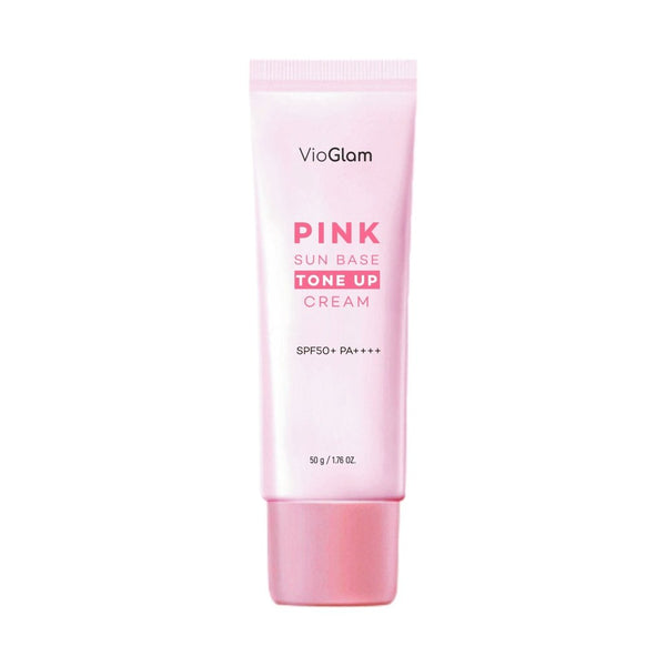 VioGlam Pink Sun Base Tone Up Cream / Ton Eşitleyici Aydınlatıcı Güneş Koruyucu Krem SPF50+ PA++++ - VioGlam - Vionine