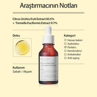 C Vitamini Içeren Leke karşıtı Aydınlatıcı Citrus Unshiu Tremella Fuciformis Serum 30 mL - Mary & May - Vionine