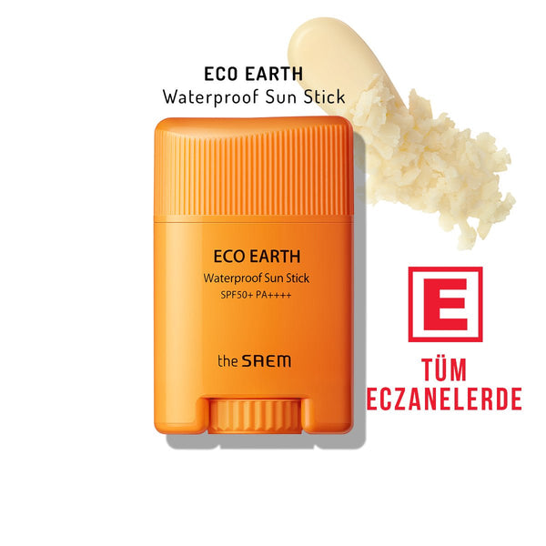 Eco Earth Suya Dayanıklı Güneş Koruyucu Waterproof Sun Stick SPF 50+ ve PA++++ (17 gr) Makyaj Altı ve Üstü - THE SAEM - Vionine