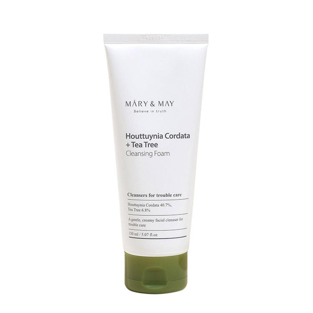 Hassas Ciltler İçin Gözenek Karşıtı Houttuynia Cordata + Tea Tree Temizleme Köpüğü 150 mL - Mary & May - Vionine