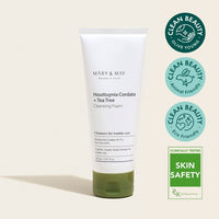 Hassas Ciltler İçin Gözenek Karşıtı Houttuynia Cordata + Tea Tree Temizleme Köpüğü 150 mL - Mary & May - Vionine