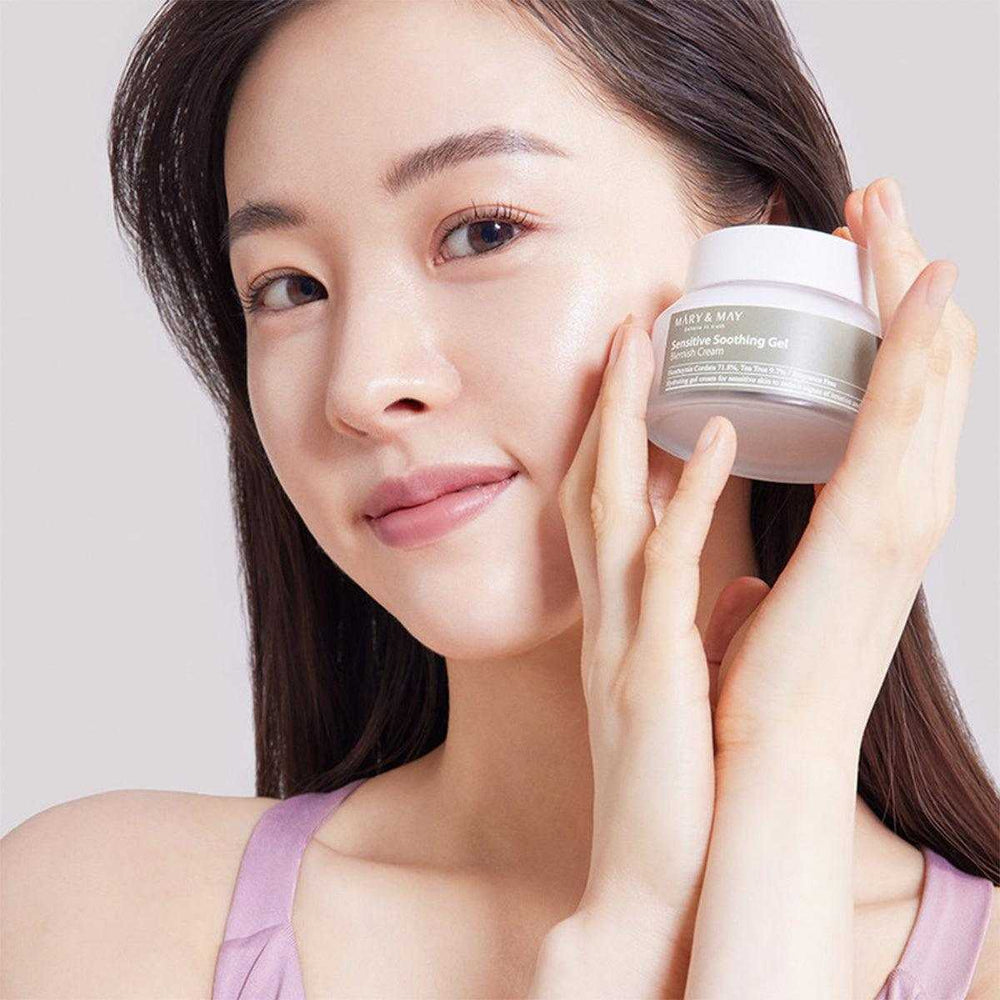 Hassasiyet ve Yağlanma Karşıtı Yatıştırıcı Nemlendirici Sensitive Soothing Gel Blemish Cream 70 gr - Mary & May - Vionine