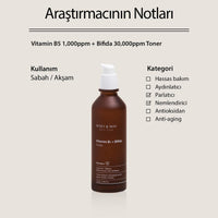 Kuru Ciltler İçin Yoğun Nemlendirme Sağlayan Onarıcı Vitamine B5 + Bifida Toner 120 mL - Mary & May - Vionine