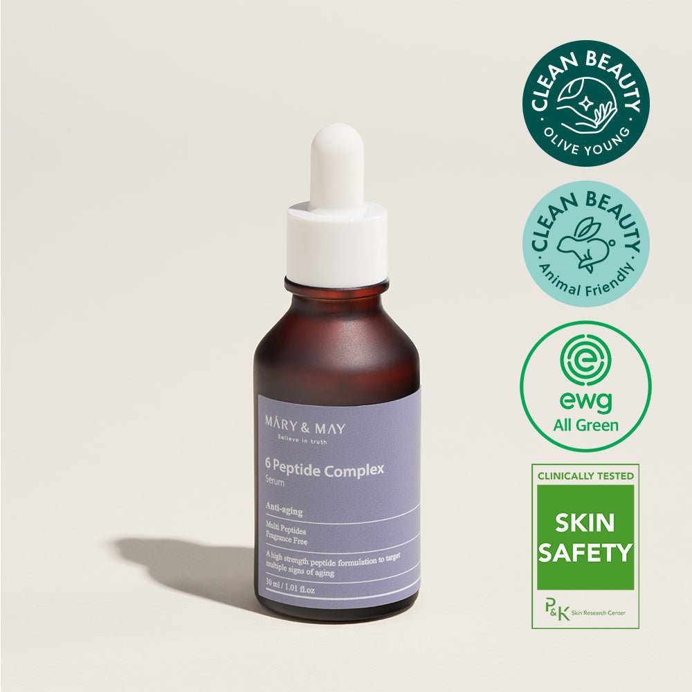 Peptide Serum 6 Çeşit Peptit İçeren Elastikiyet Kaybı ve Yaşlanma Karşıtı Anti Aging Serum 30 mL - Mary & May - Vionine