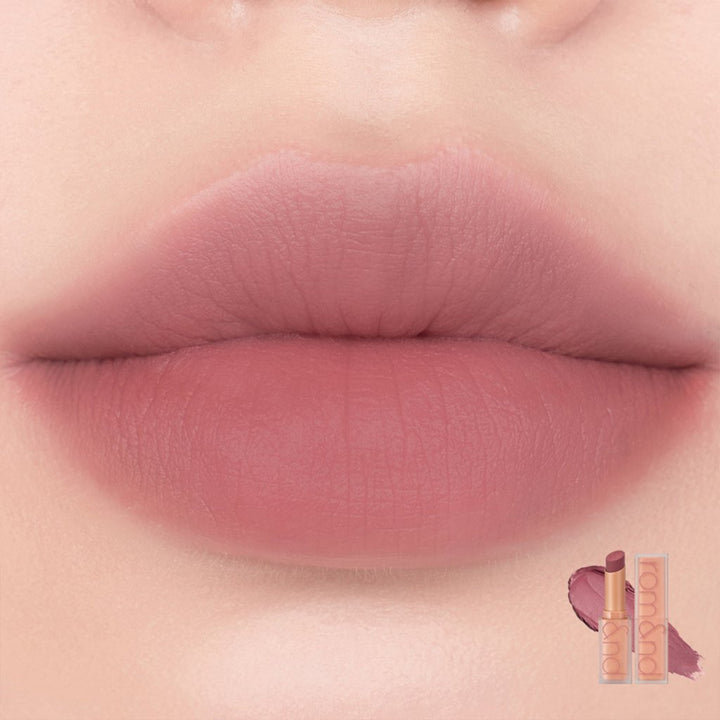 Romand Zero Matte Lipstick Muteral Nude /Mat, Kadife Görünüm Veren Ruj – Muteral Nude Serisi - 22 Mauve Beans - Romand - Vionine