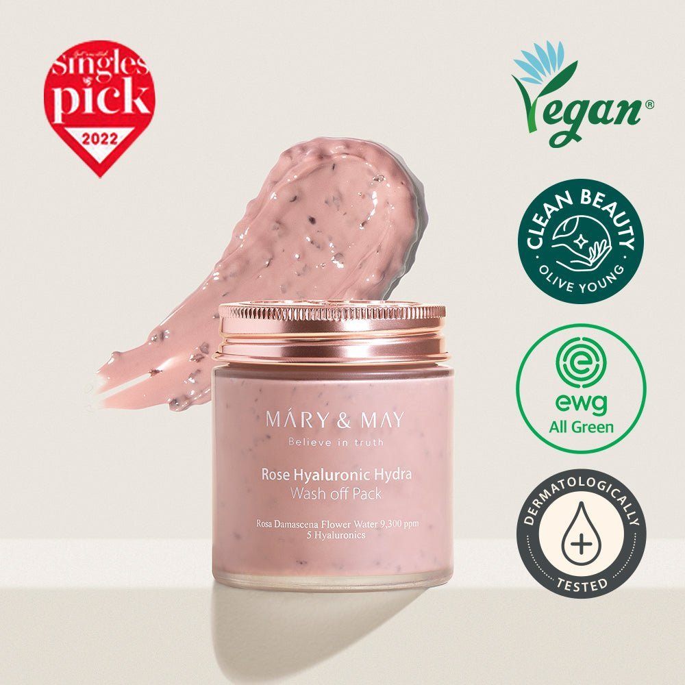 Rose Hyaluronic Yoğun Nem Sağlayan Cilt Bakım Maskesi 125 mL - Mary & May - Vionine