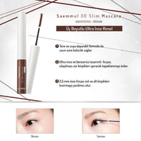 Saemmul 3D Slim Üç Boyutlu Ultra İnce Rimel - Kahverengi - THE SAEM - Vionine