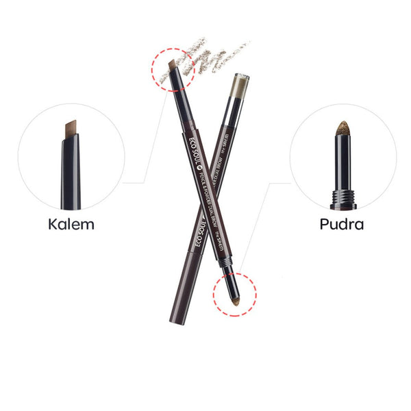 The Saem Eco Soul Pencil & Powder Dual/ 2’si 1 Arada Kaş Kalemi - The Saem - Vionine