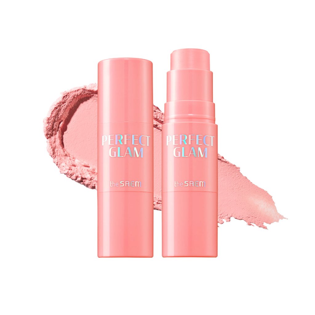 The Saem Perfect Glam Stick Blusher/ Doğal Görünüm Veren Stick Allık ...