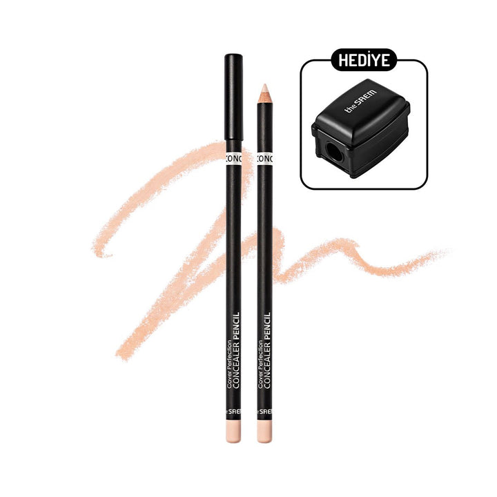 Uzun Süre Kalıcı Kalem Kapatıcı/ Cover Perfection Concealer Pencil 1.0 Clear Beige - The Saem - Vionine