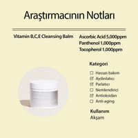 Vitamin B,C,E İçeren Siyah Nokta Karşıtı Makyaj Temizleme Balsamı 120gr - Mary & May - Vionine